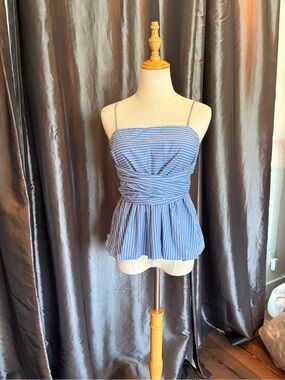 Stylish & Versatile Spaghetti Strap Peplum Tank with Sash